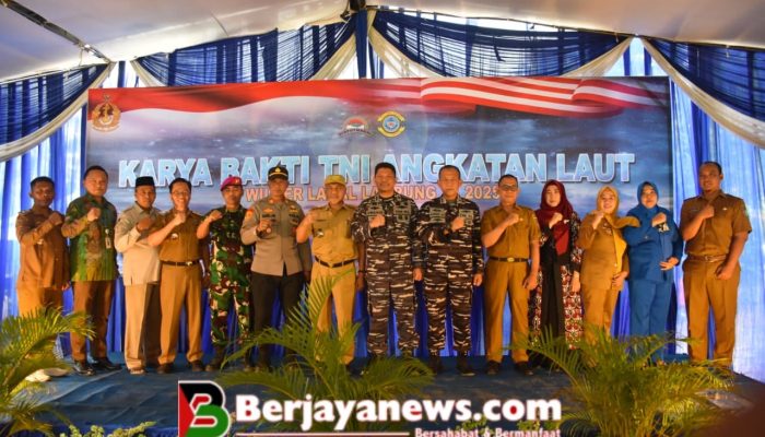 Penutupan Karya Bhakti TNI AL di Wilayah Kerja Lanal Lampung