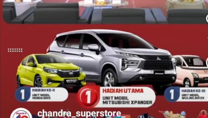 Daftar Lengkap Pemenang Undian Chandra Lampung 2025, Hadiah Total Rp1 Miliar