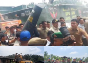 Gubernur Sumut Bobby & Pangdam Dilempari Batu, Ajudan Pangdam Sampai Ambil Tameng Polisi