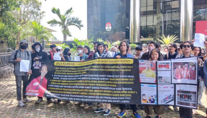 Aktivis Desak KPK: Jangan Lindungi Bobby Nasution & Erni Sitorus dalam Kasus OTT PUPR