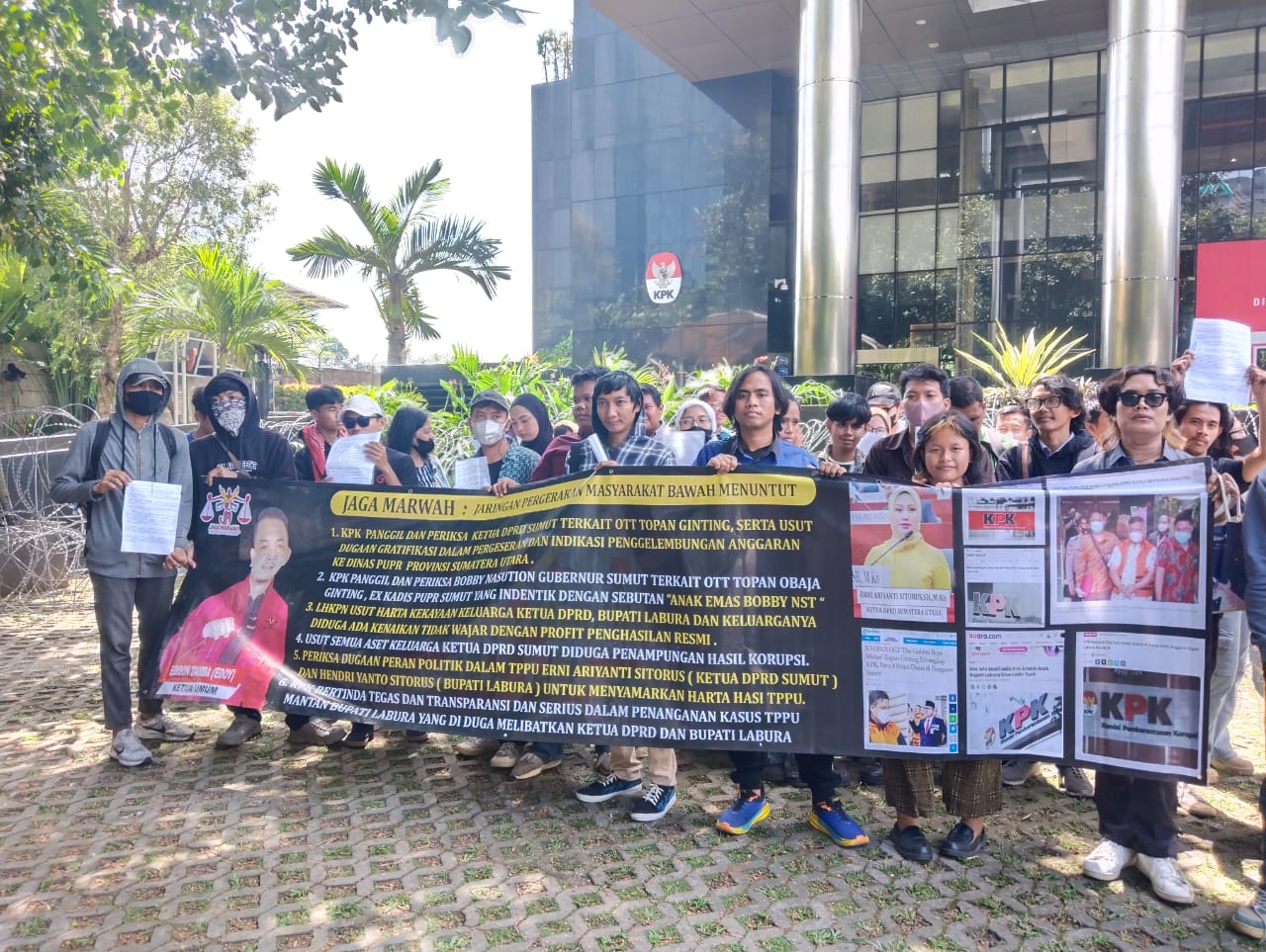 Aktivis Desak KPK: Jangan Lindungi Bobby Nasution & Erni Sitorus dalam Kasus OTT PUPR