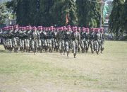 Tampil Disiplin dan Kompak, Brigif 4 Marinir/BS Juara Defile HUT TNI ke-80 Tingkat Provinsi Lampung
