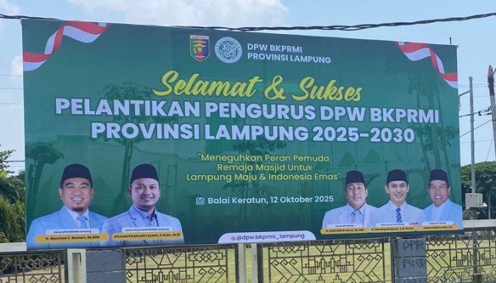 Pelantikan BKPRMI Lampung 2025–2030 Dihadiri Ketum : Nanang Mubarok, dan Sekjen Jailani Dalimunthe