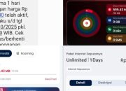 Dugaan Praktik ‘Jahat’ Telkomsel, Beli Paket Internet Harian Unlimited Malah Dikasih Kuota 10 Giga