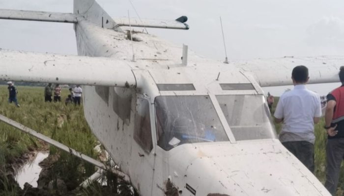 Pesawat GA8 Airvan Jatuh di Karawang, Lima Awak Selamat