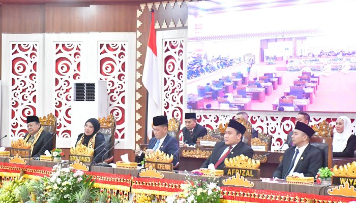 DPRD Bandar Lampung Gelar Paripurna Dengarkan Pidato Perdana Visi Misi Eva–Dedi, DPRD Ingatkan PR Besar Kota