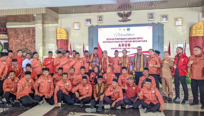 ARUN Lampung Tengah Resmi Dilantik, Siap Jadi Garda Advokasi dan Mitra Pembangunan Lampung Tengah