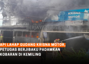 Kebakaran Hebat di Kemiling: Gudang Krisna Motor Ditaksir Rugi Miliaran