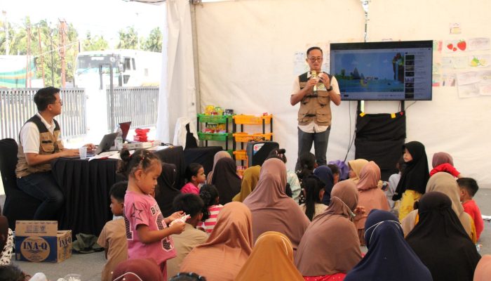 PTPN Group Buka Posko Pendidikan Kesehatan di Aceh Pidie Jaya, Edukasi Warga Cegah Penyakit Pasca-Bencana
