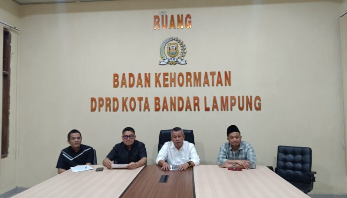Besok BK DPRD Bandar Lampung Rilis Putusan RN–AP, Kasus HT Masih Digantung Butuh Pendalaman
