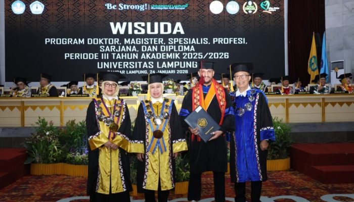 Mahasiswa Asal Palestina, Yahia K.I. Taha, Resmi Lulus Magister Teknik Mesin Unila