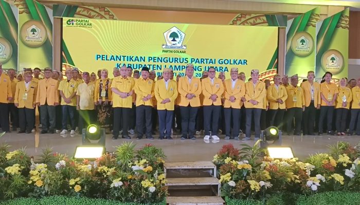 Arnando Pegang Komando Golkar Lampura, Target Lompat dari 5 ke 8 Kursi di 2029