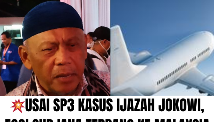 Usai SP3 Kasus Ijazah Jokowi, Eggi Sudjana Terbang ke Malaysia Berobat Kanker Stadium 4