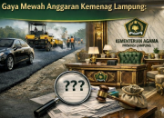 Gaya Mewah Kemenag Lampung, Meubelair dan Aspal Ratusan Juta, Proyek Perencanaan KUA Diduga ‘Salin Tempel’