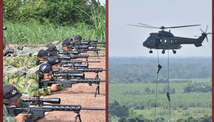 1.152 Prajurit Pasgat TNI AU Uji Tempur di Lampung, Libatkan Hercules hingga Caracal