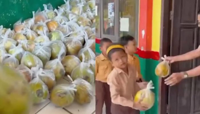  Viral! Siswa SD di Kaltim Terima MBG Berupa Kelapa Utuh, Warganet Ikut Bersuara