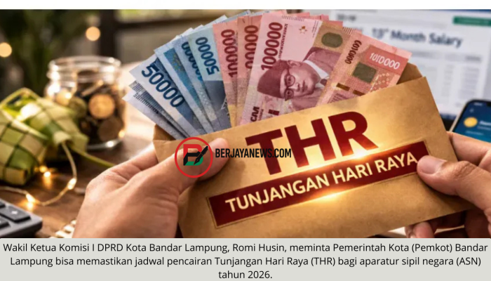 DPRD Bandar Lampung Minta Pemkot Cairkan THR ASN Tepat Waktu