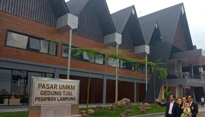 Gedung Pasar UMKM di PKOR Senilai Rp9 Miliar Jadi Kantor HIPMI, JPSI Lampung Kritik Keras