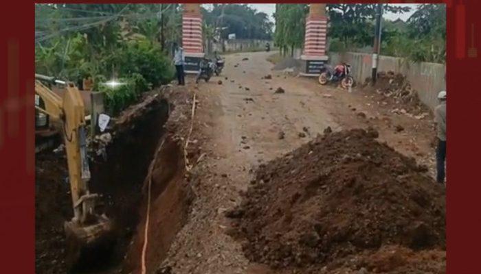 Proyek Jembatan Jalan RA Basyid Disorot, Baru Dipasang Beton Sudah Retak dan Menganga, Plang Proyek Gaib?