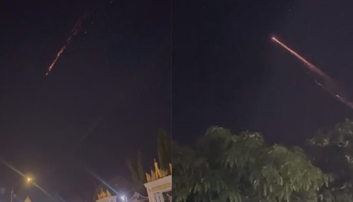 Gegerkan Warga, Fenomena Objek Cahaya Diduga Meteor Melintas di Langit Lampung Timur-Metro