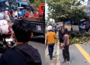 Viral Bus Mogok di Mejayan Madiun Terhantam Truk Boks, Sopir Dievakuasi Lebih dari 1 Jam usai Terjepit di Kabin