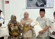 Wabup Pesawaran Antonius Distribusikan Bantuan Pangan Pemerintah Pusat ke Desa Sukajaya Lempasing