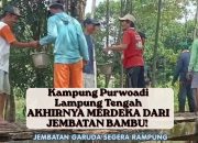 Kampung Purwoadi, Lampung Tengah Akhirnya Merdeka dari Jembatan Bambu! Jembatan Garuda Segera Rampung