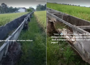 Anggaran Rp97,8 Miliar Terbuang? Proyek Irigasi Gantung Mesuji Sudah Berlubang dan Berkarat