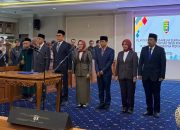 Sekdaprov Lampung Lantik 6 Pejabat Eselon II, Sulpakar Rangkap Jabatan Jadi Plt Kadis Kehutanan