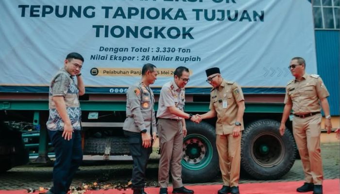 Lampung Kuasai Pasar Global: Gubernur Mirza Lepas Ekspor 3.300 Ton Tapioka ke Tiongkok!