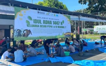 PTPN I dan PTPN IV Regional 7 Sembelih 18 Hewan Kurban