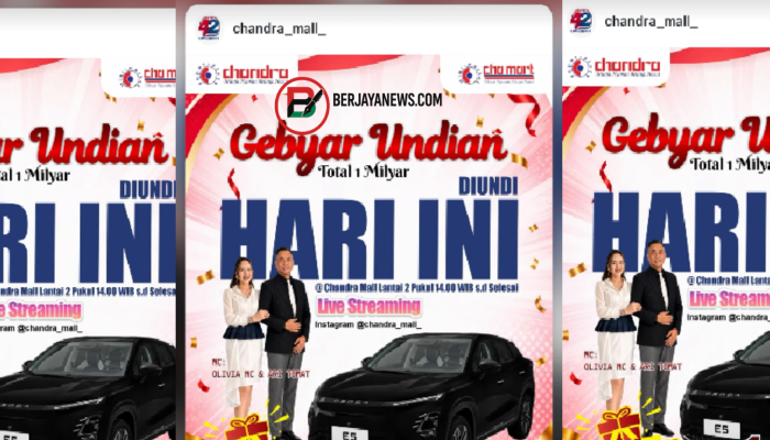 Nama Pemenang Gebyar Undian Chandra Lampung Juni 2026 Diumumkan Hari ini, Berhadiah Total Rp1 Miliar, Siapakah Pemenangnya 