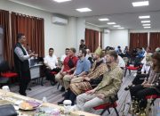 Budaya Lampung Go Internasional! Mahasiswa UIN Raden Intan Kenalkan Siger hingga Tapis kepada Tamu Amerika Serikat