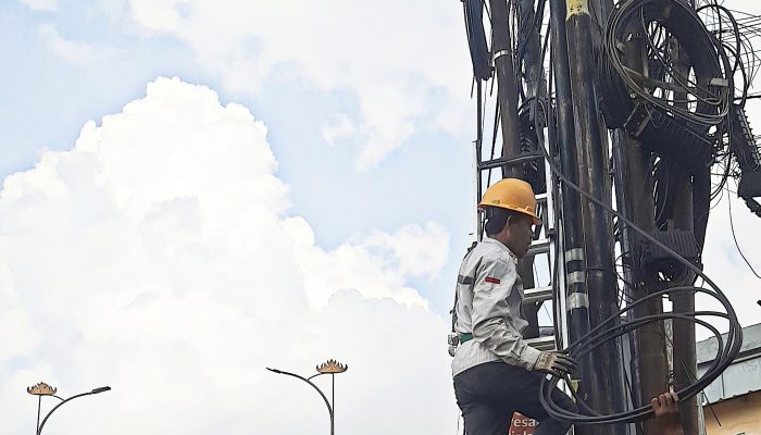 Pemkot Bandar Lampung dan APJII Mulai Rapikan Kabel Fiber Optik Semrawut