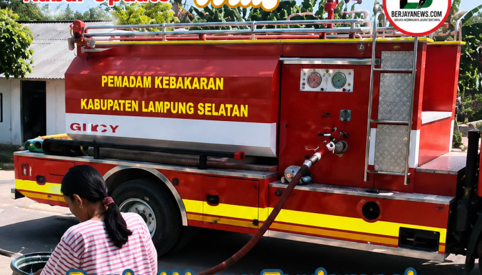 Aksi Siaga Damkarmat Lamsel: Atasi Krisis Air Musim Kemarau di Dusun Lambur & Dusun Jambi Kalianda!