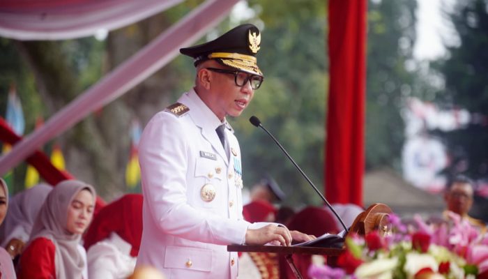 Upacara HUT ke-81 RI di Lampung Khidmat, Gubernur Rahmat Mirzani Tekankan Hilirisasi hingga Remisi Warga Binaan