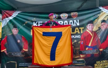Tunjukkan Ketangguhan, Prajurit Yonif 7 Marinir Juarai Kejuaraan Pencak Silat PDM Kota Bandar Lampung