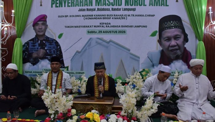 Peringati Maulid Nabi Muhammad SAW 1448 H 2026 M, Brigif 4 MarinirBS Berikan Kado Indah & Santunan