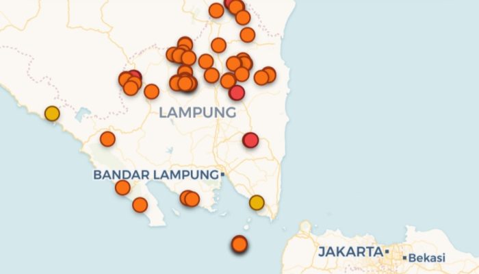BMKG Deteksi 208 Titik Panas di Lampung, Warga Diimbau Jangan Bakar Sampah dan Lahan