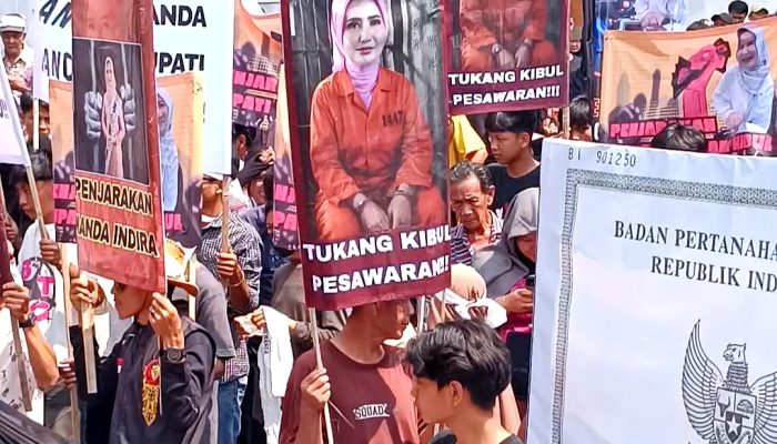 Demonstrasi Kasus SPAM Pesawaran: Kejati Lampung Didesak Tetapkan Nanda Indira Tersangka TPPU