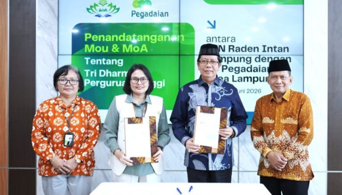 Cegah Pinjol Ilegal, UIN Raden Intan Lampung & PT Pegadaian Sepakati Magang Hingga Gadai Experience!