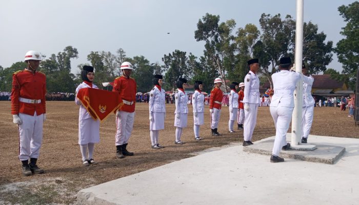 Upacara HUT RI ke-81 di Bandar Mataram Lampung Tengah Diwarnai Parade Marching Band! 