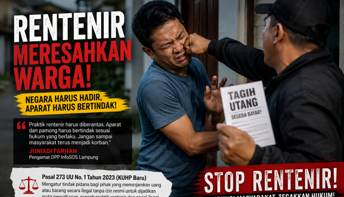 Jaga Warga dari Utang Tercekik, LSM InfoSOS Desak Aparat & Pemda Berantas Rentenir Ilegal! 