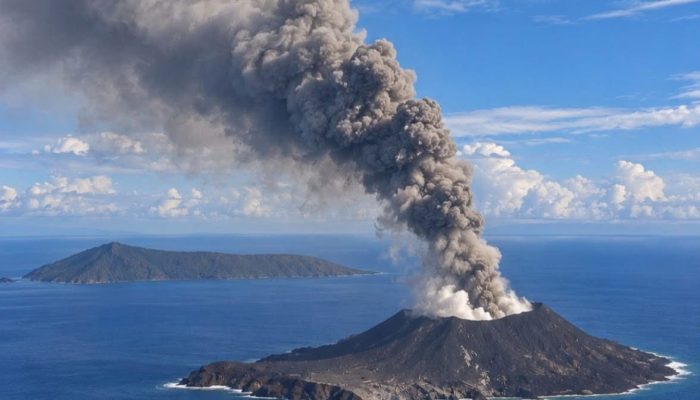 Penuh Tekanan Magma, Gunung Anak Krakatau Semburkan Lava Fountain Hingga Merusak CCTV Pemantau