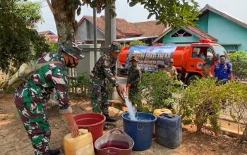 Bakti TNI AD, Air Bersih Mengalir untuk Warga Lampung dan Bengkulu