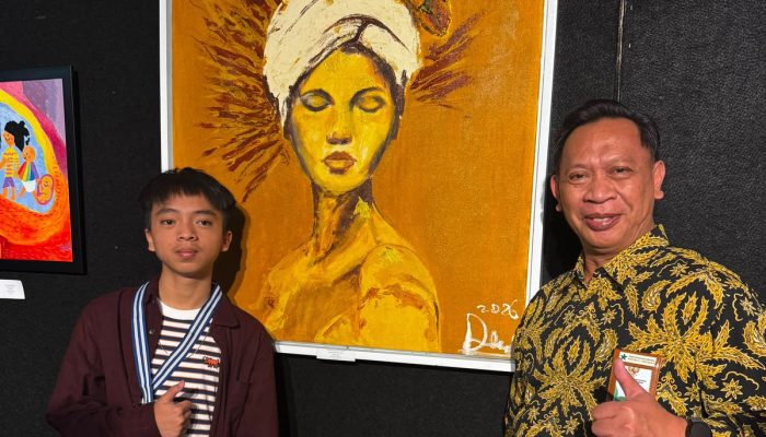 Talenta Tersembunyi dari Lampung! Lukisan Siswa SMP Darma Bangsa Ini Tembus Perpusnas RI dan Raih Juara 3 Internasional