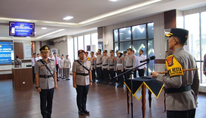 Kompol Regan Resmi Gantikan Kompol Gigih Jabat Kasat Reskrim Polresta Bandar Lampung
