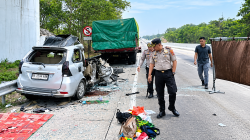 Kecelakaan Maut di Tol Terpeka KM 198 Lampung: Avanza Hantam Truk Fuso, Enam Orang Sekeluarga Tewas Termasuk Polisi