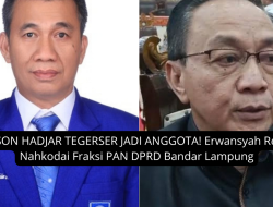 Edison Hadjar Tergeser Jadi Anggota! Erwansyah Resmi Nahkodai Fraksi PAN DPRD Bandar Lampung